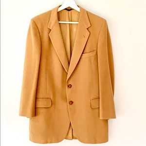 DAKS London tan Camel hair sportcoat, men US M*
